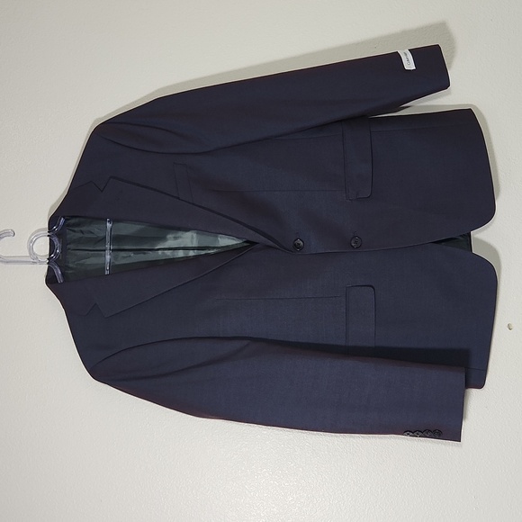 Calvin Klein Suit Jacket Iridescent Blue Size 38R NWOT - Picture 3 of 11
